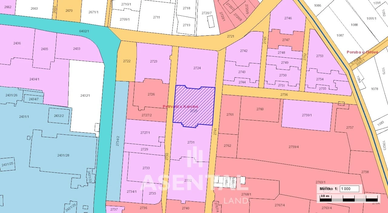 Prodej pozemku o výměře 1 146 m² v k.ú. Petřvald u Karviné