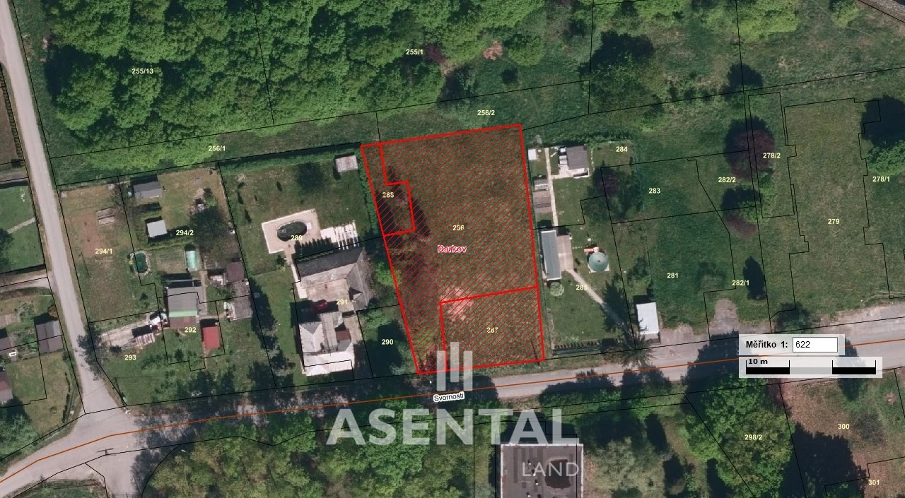 Prodej pozemků 1 829 m² Darkov