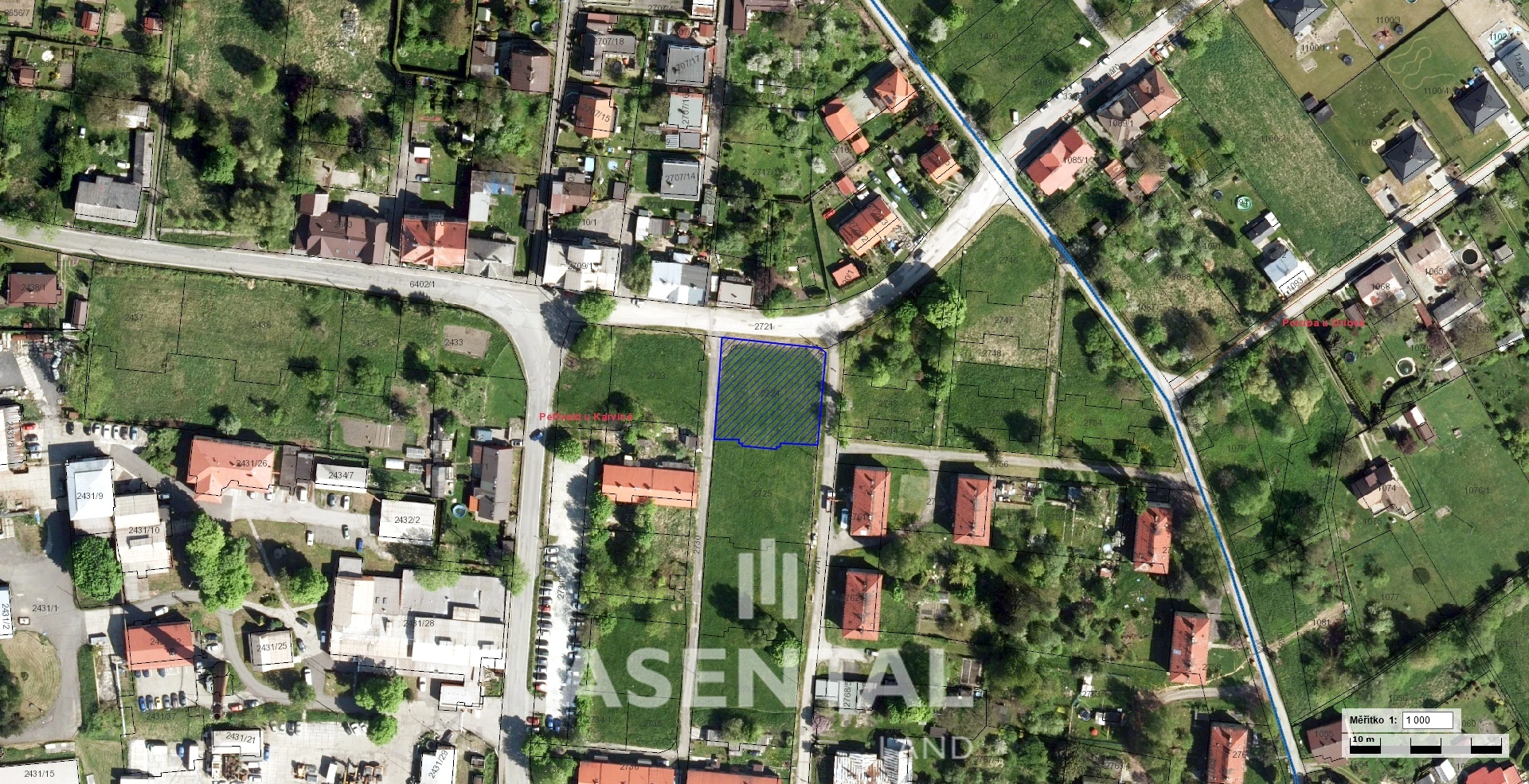 Prodej pozemku o výměře 1 164 m² v k.ú. Petřvald u Karviné