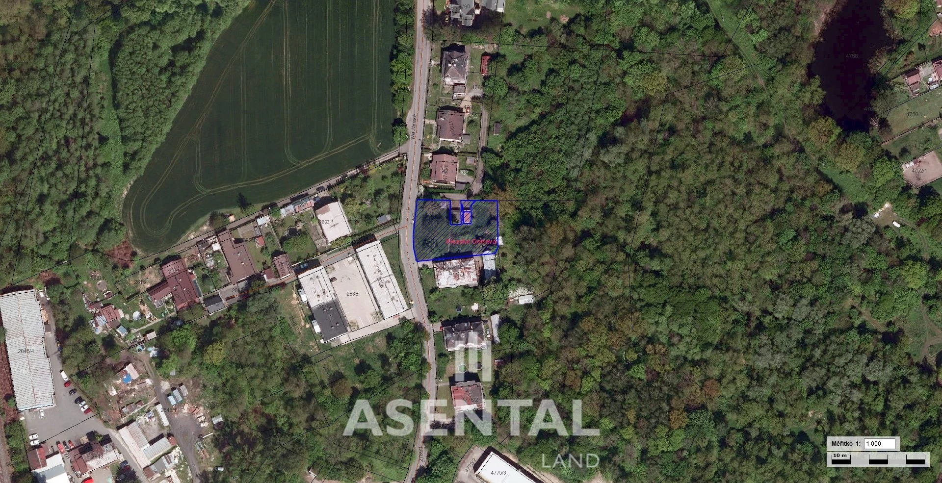 Prodej pozemků o celkové výměře 1 303 m² v k.ú. Slezská Ostrava