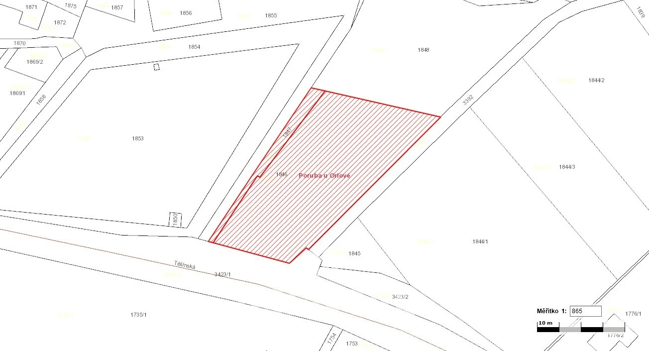Prodej pozemků, 4 096 m²  Poruba u Orlové