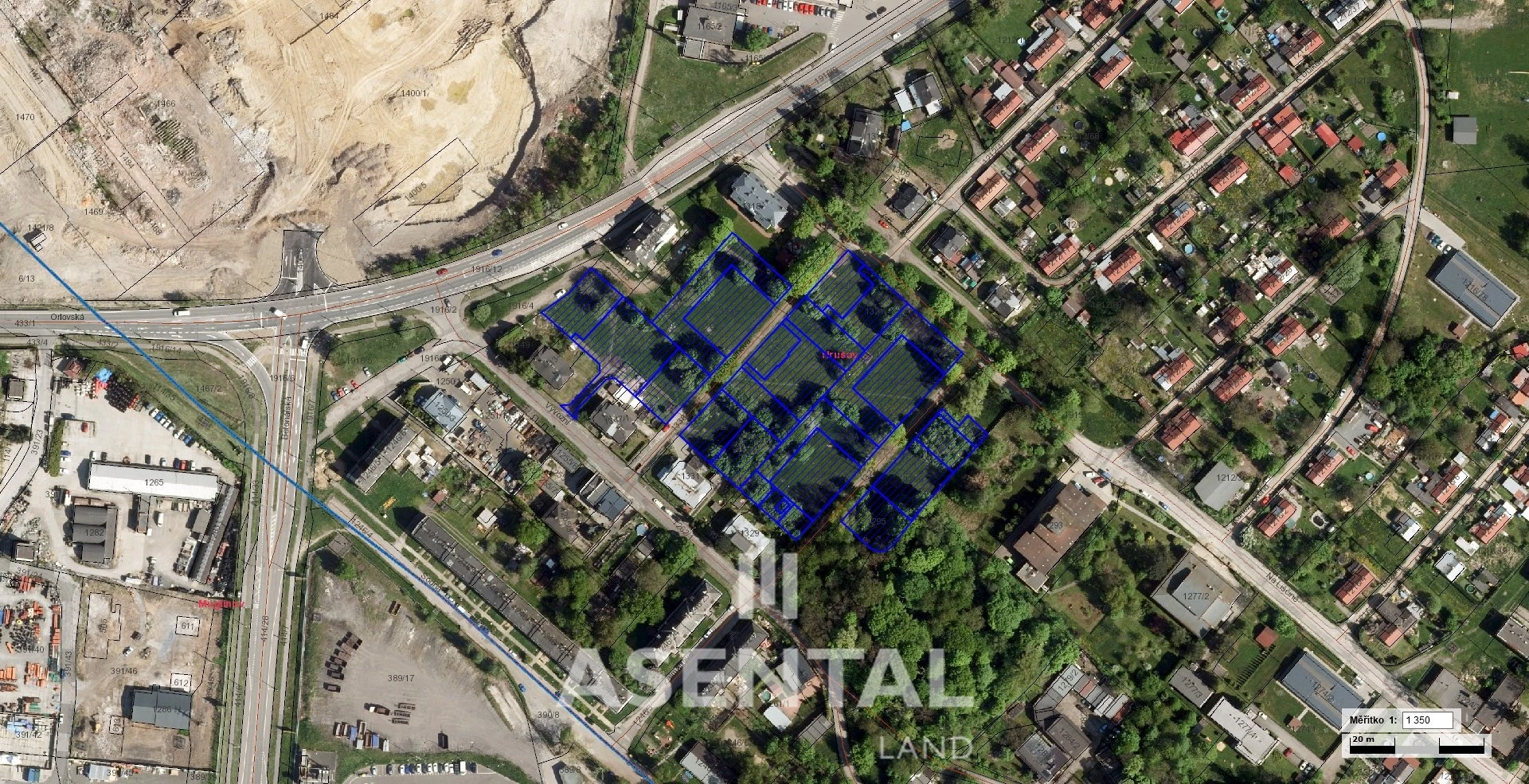 Prodej souboru pozemků o výměře 13 697 m² v k.ú. Hrušov