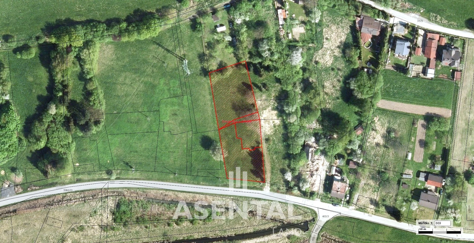 Stavební pozemky 2 355 m² – Doubrava u Orlové