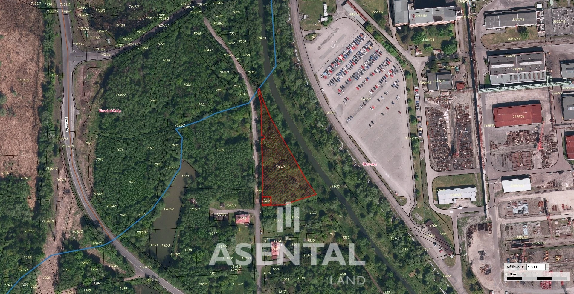 Prodej pozemků o výměře 5 111 m² v k.ú. Stonava