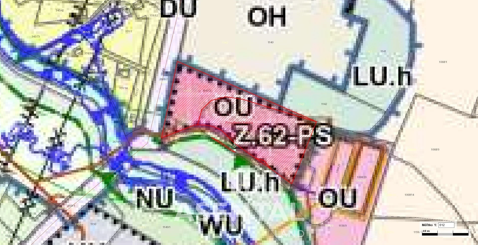 Prodej pozemků, 3 555 m² - Prostřední Suchá