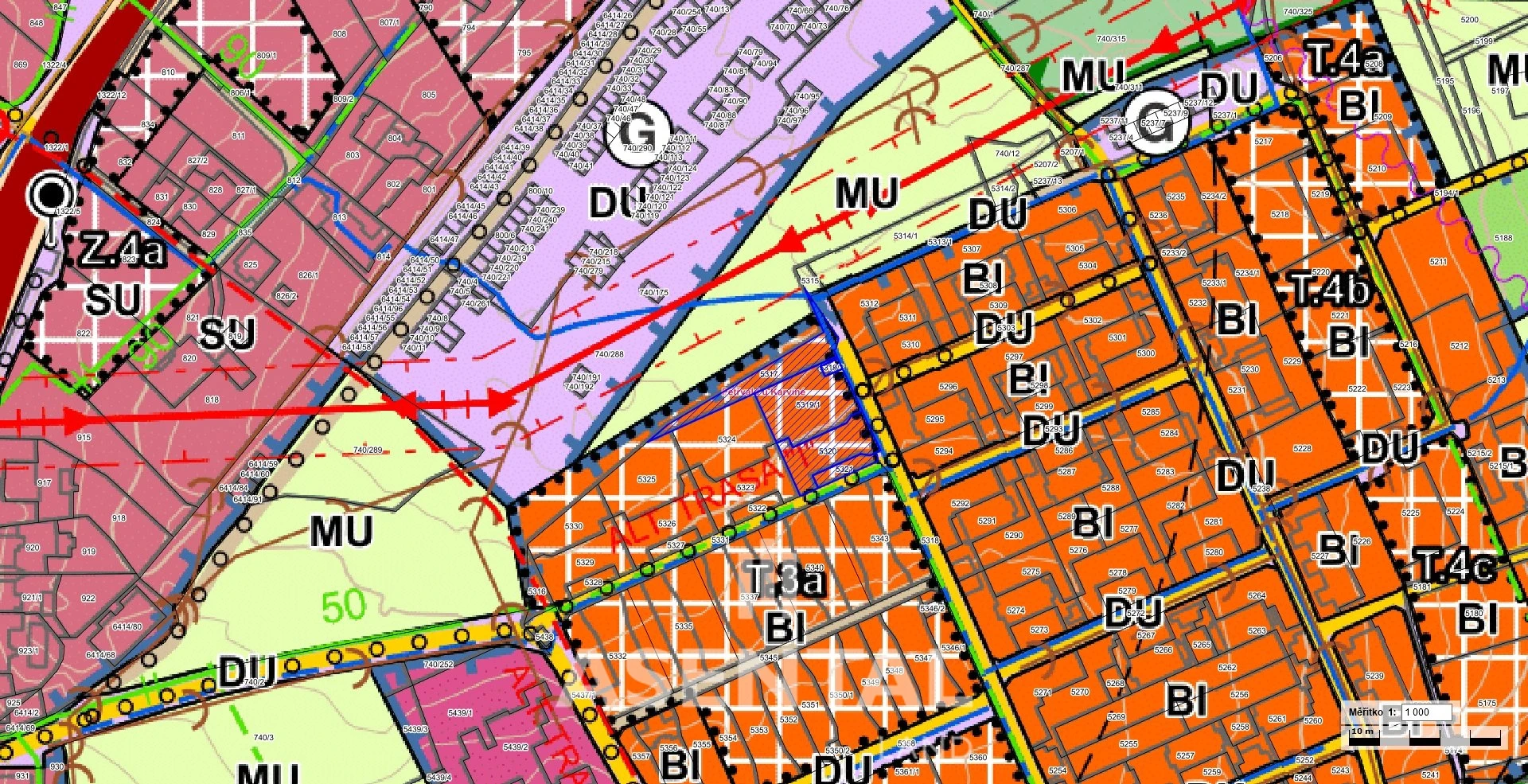 Prodej souboru pozemků o výměře 1 390 m² v k.ú. Petřvald u Karviné