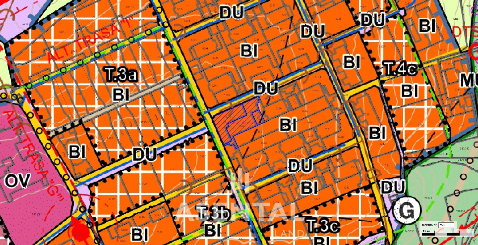 Prodej pozemků o výměře 842 m² v k.ú. Petřvald u Karviné
