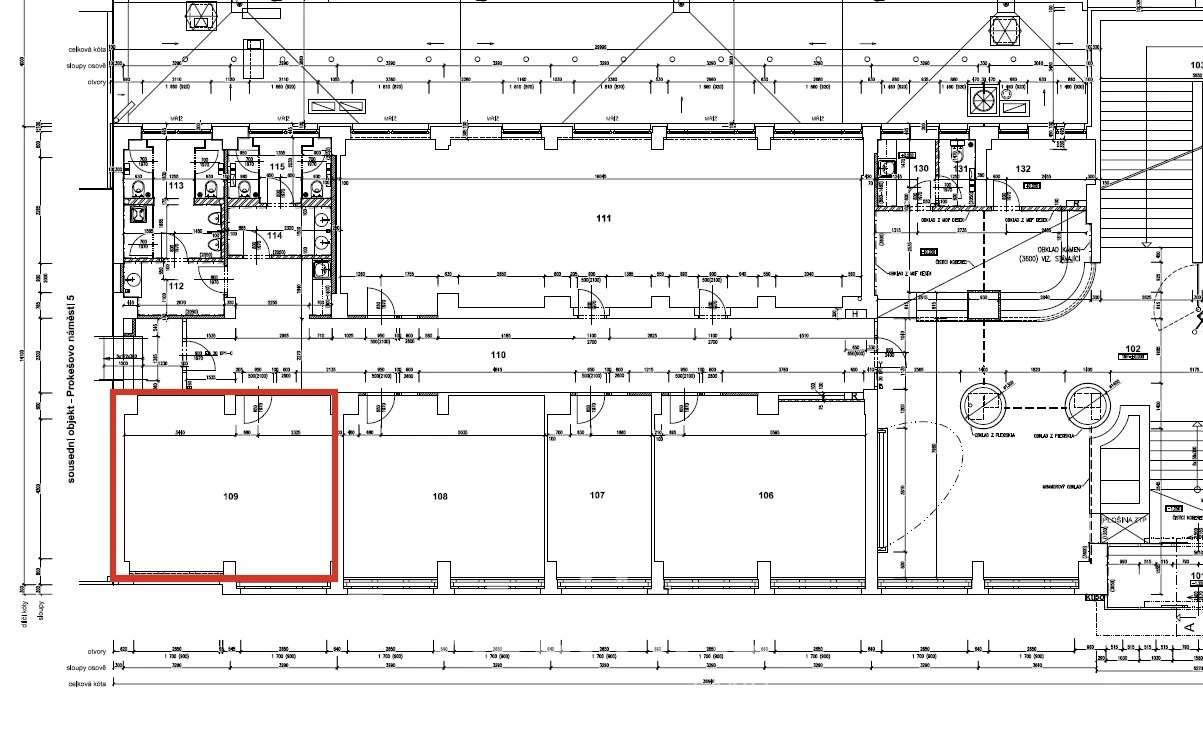 Pronájem kancelářských prostor 35 m² – ABC ALFA, Prokešovo náměstí, Ostrava
