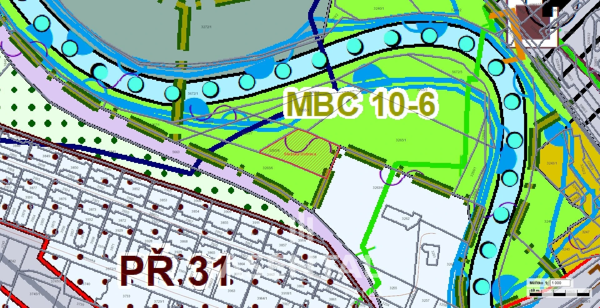 Prodej pozemku o výměře 1 488 m² v k.ú. Slezská Ostrava