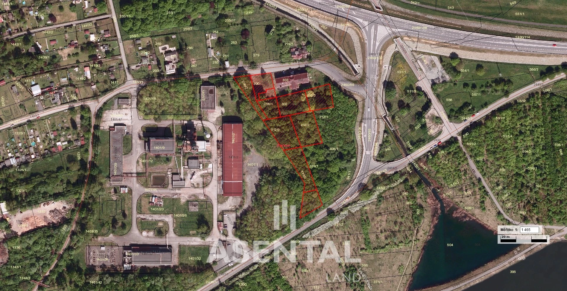 Prodej pozemků 8 447 m² Darkov