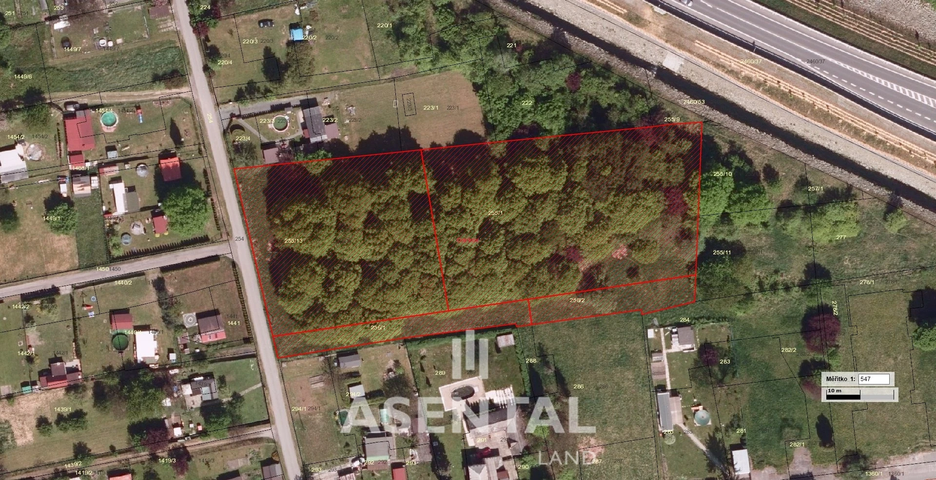 Prodej pozemků 7 279 m² Darkov