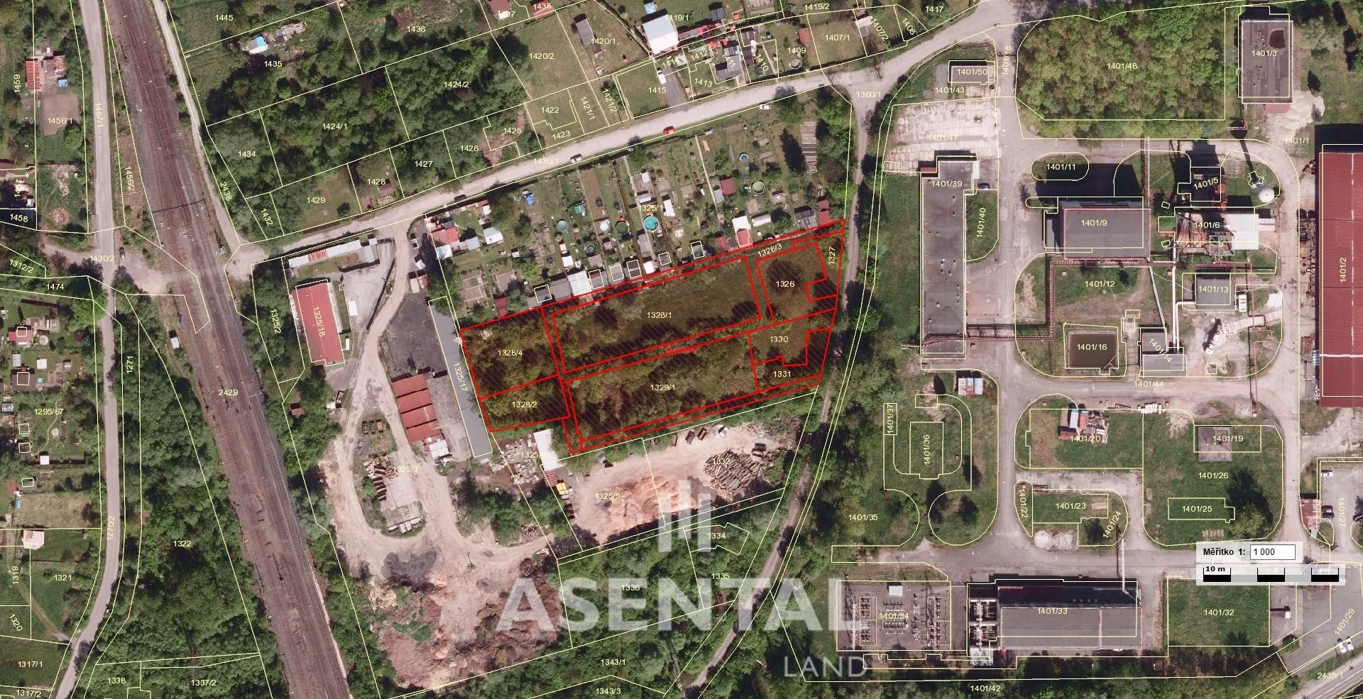 Prodej pozemků 7 253 m² Darkov