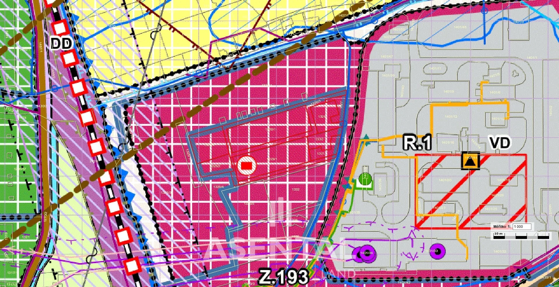 Prodej pozemků 7 253 m² Darkov