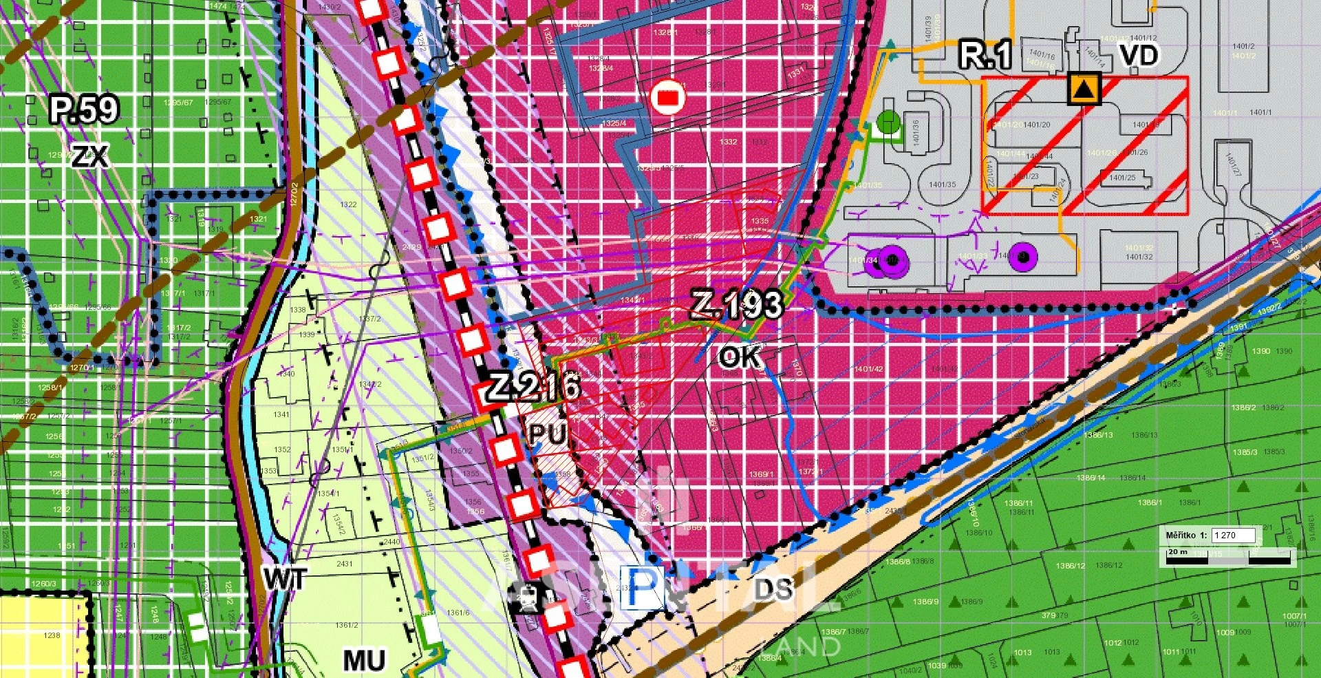 Prodej pozemků 9 188 m² Darkov