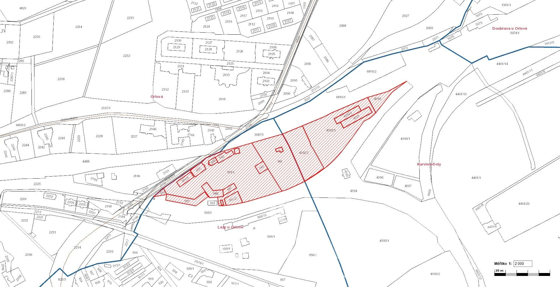 Investiční příležitost – soubor pozemků 32 167 m² pro výrobu a logistiku | Lazy u Orlové / Karviná-Doly