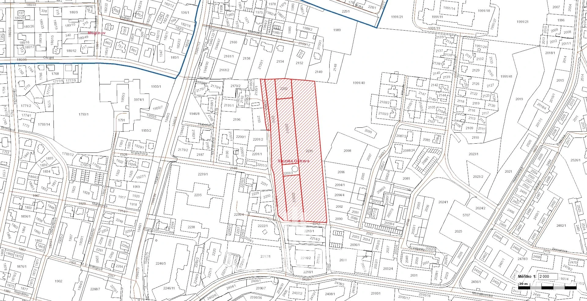 Prodej souboru pozemků o výměře 20 869 m² v k.ú. Slezská Ostrava
