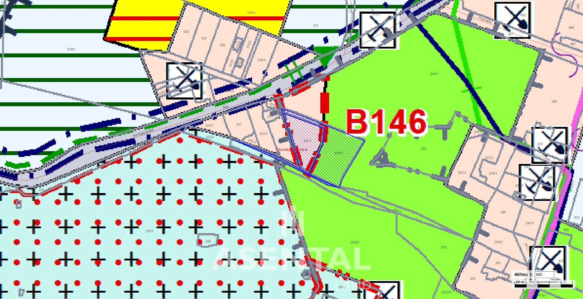 Prodej pozemků, 2 676 m² - Ostrava - Slezská Ostrava