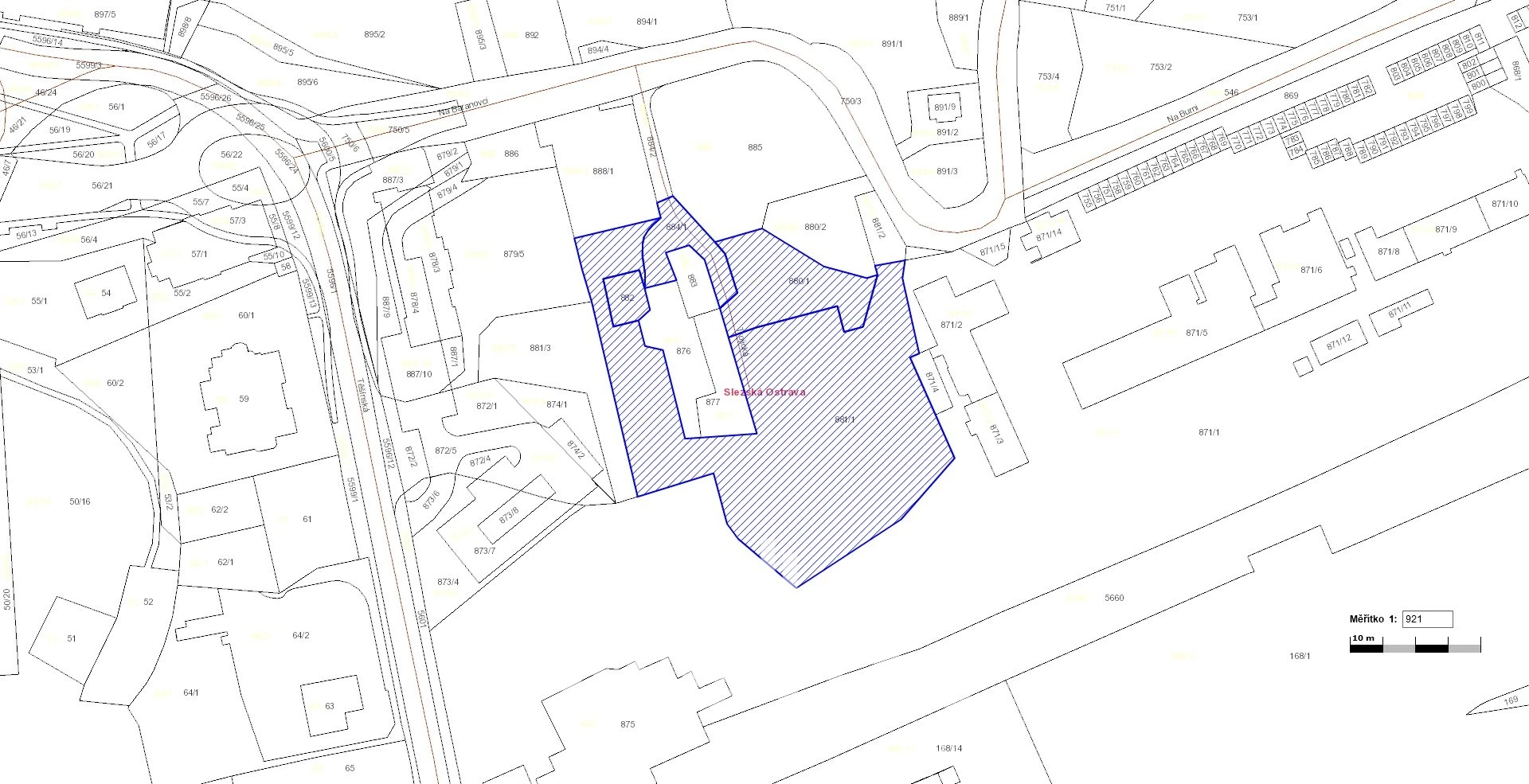 Prodej pozemků 7 294  m² - Ostrava - Slezská Ostrava