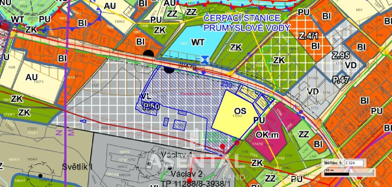 Prodej pozemků, 19 948 m²  Poruba u Orlové