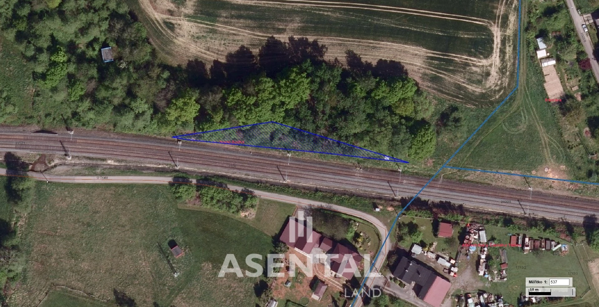 Prodej pozemku – 649 m2, Horní Suchá