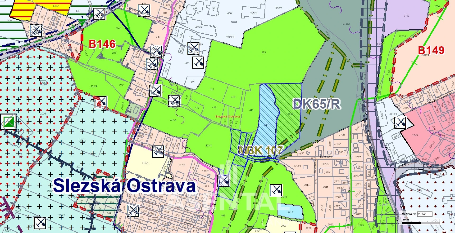 Prodej vodní plochy, 29 351 m² - Slezská Ostrava
