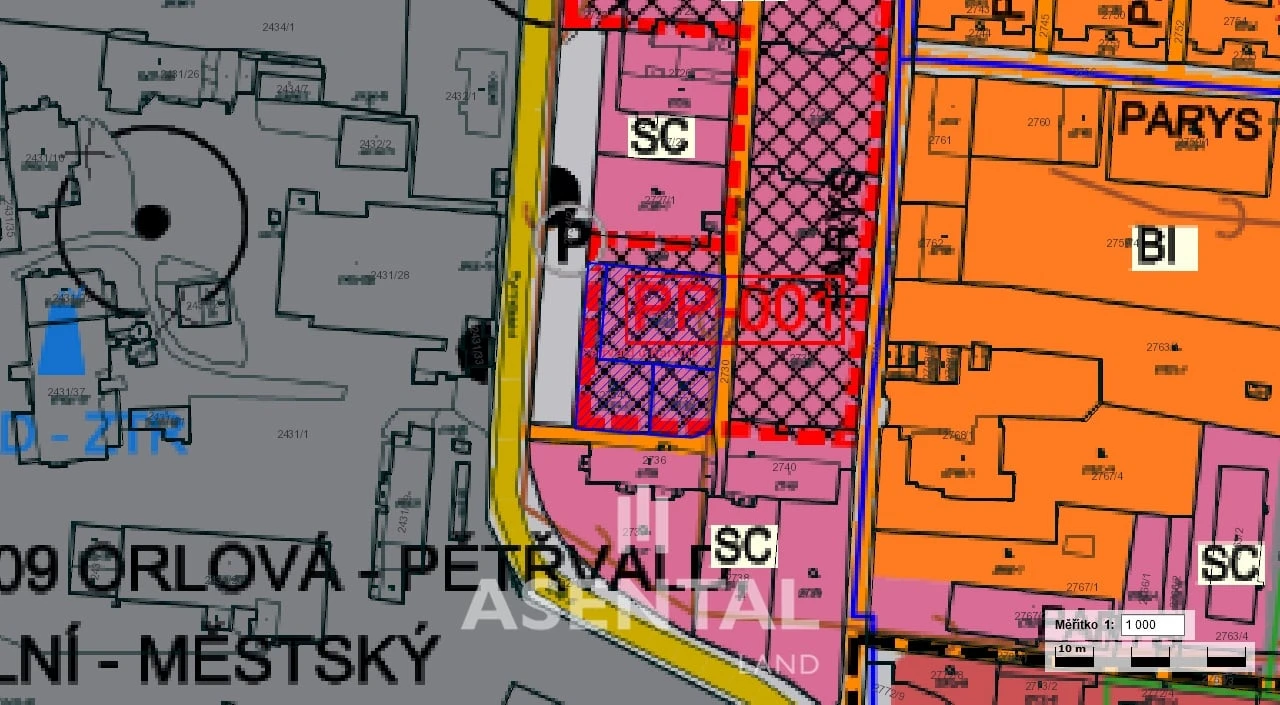 Prodej souboru pozemků o výměře 1 579 m² v k.ú. Petřvald u Karviné