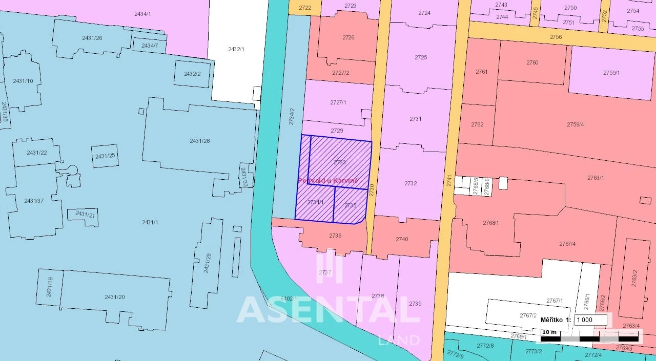 Prodej souboru pozemků o výměře 1 579 m² v k.ú. Petřvald u Karviné
