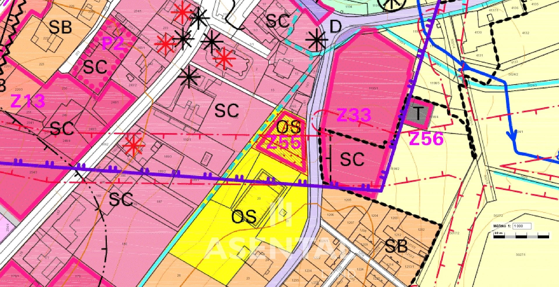 Prodej pozemků, 1 705 m² Doubrava u Orlové