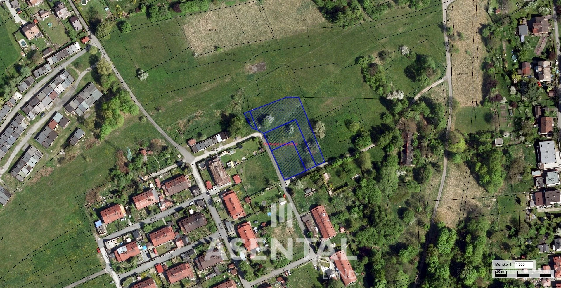 Prodej souboru pozemků o výměře 2 968 m² v k.ú. Petřvald u Karviné
