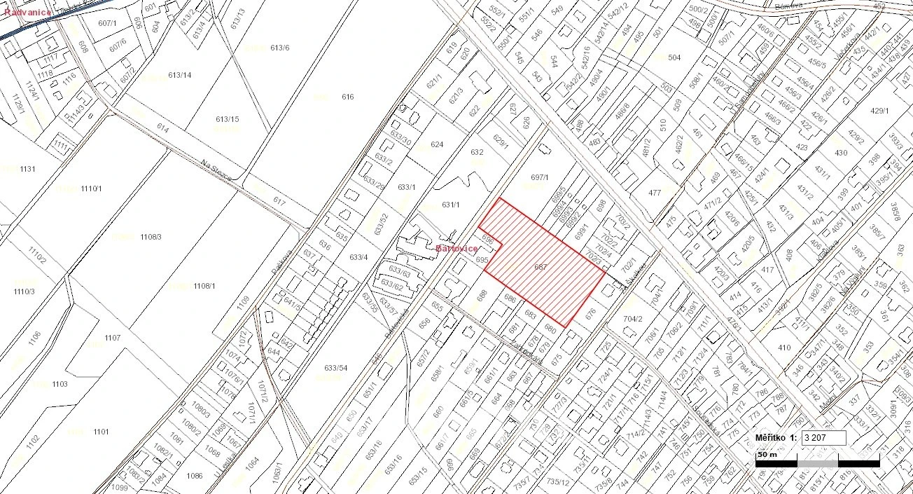 Prodej stavebního pozemku, 11 625 m² - Bartovice