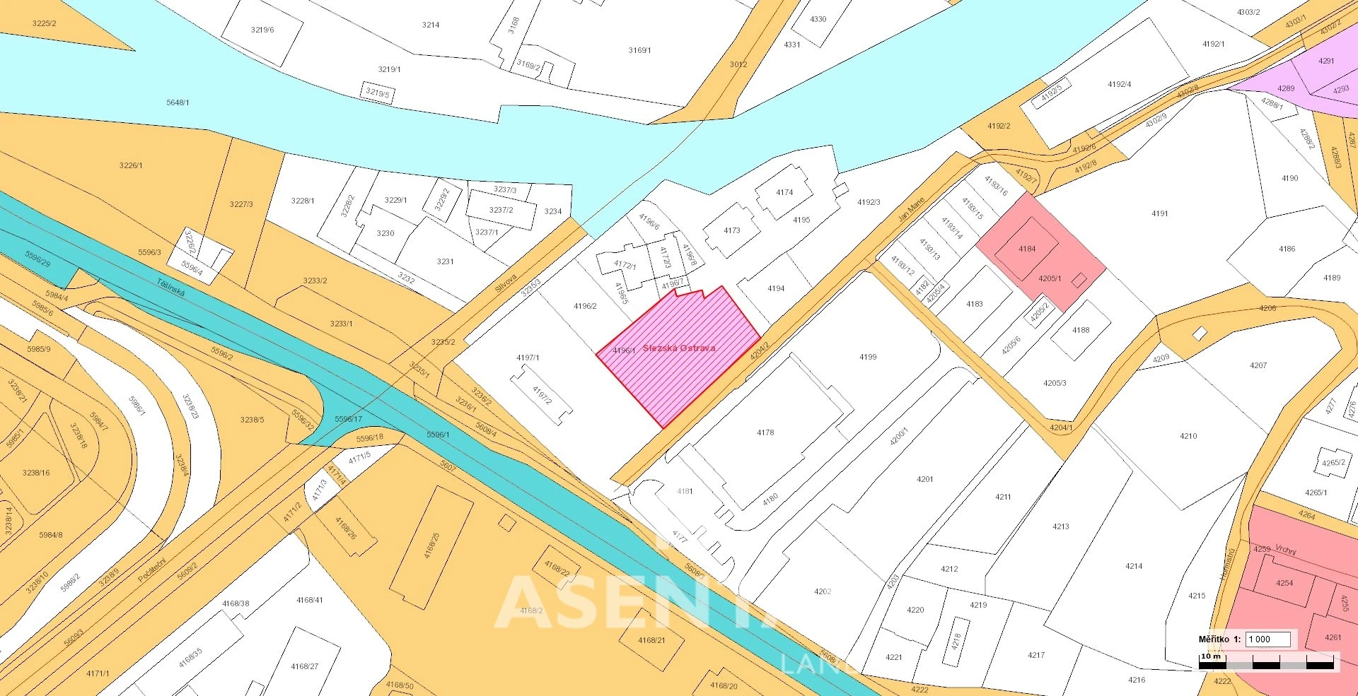 Prodej pozemku o výměře 1 757 m² v k.ú. Slezská Ostrava