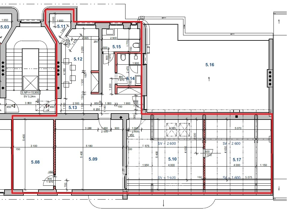 pronájem vybaveného manažerského bytu o velikosti 143m²